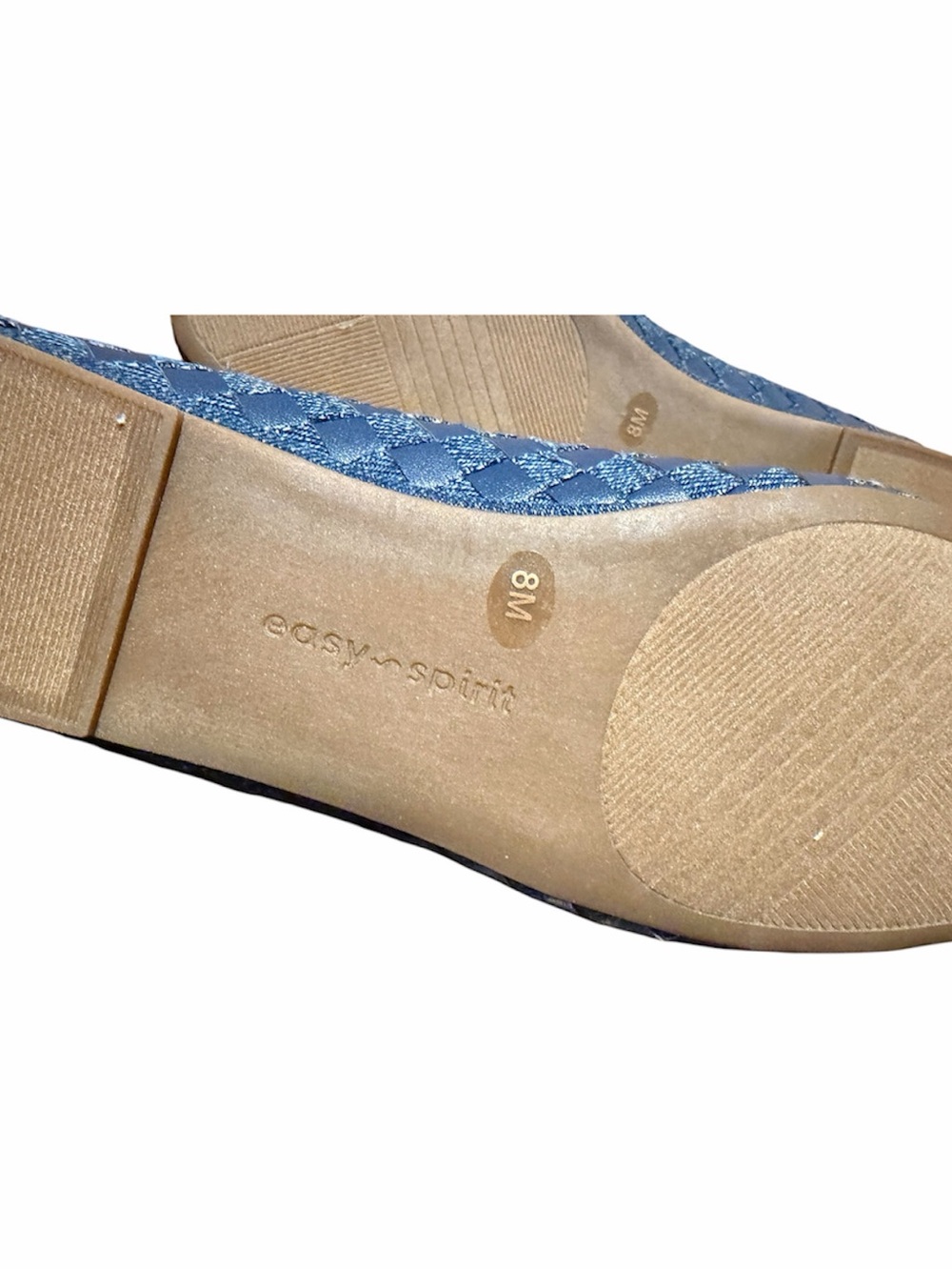 Easy Spirit Women's Navy Woven Bow Ballet Flats size 8 M - Picture 4 of 4
